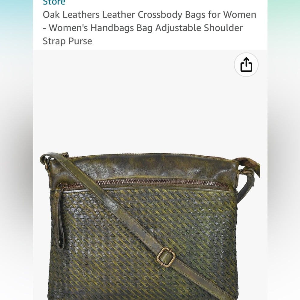 New Oak Leather crossbody purse